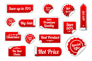 Big Sale Stickers with Curled Edge, a Templates & Theme by Tori Design (Thumbnail 2 of 2)
