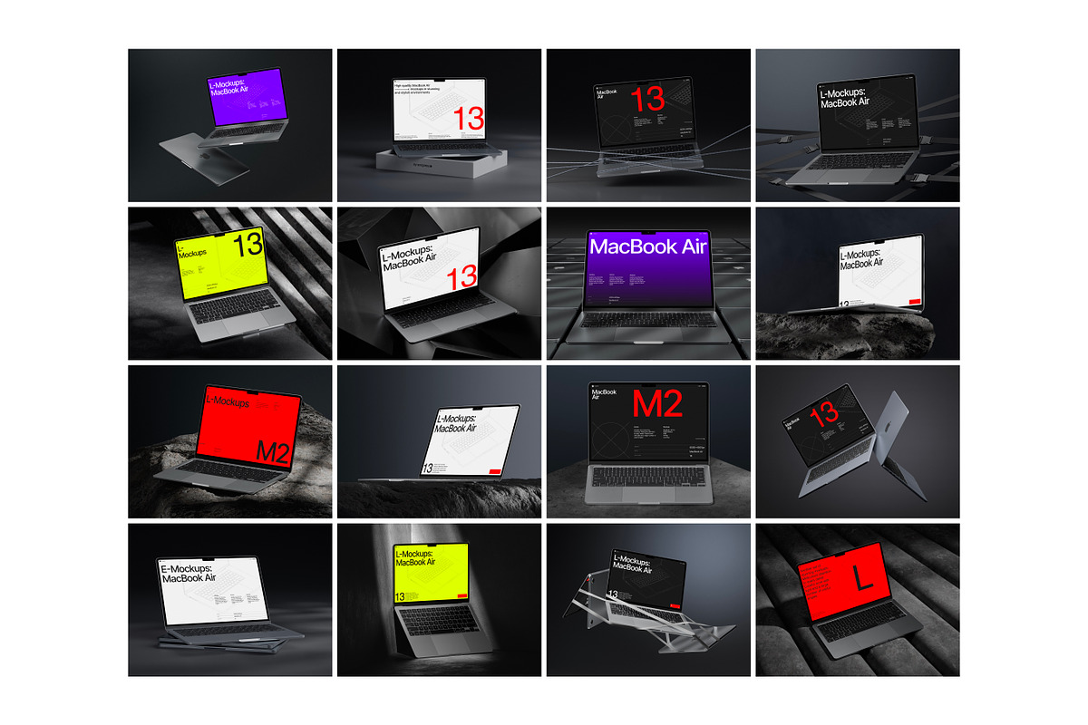 L-Mockups: MacBook Air, a Mac Mockup by ls.graphics (Photo 2 of 10)