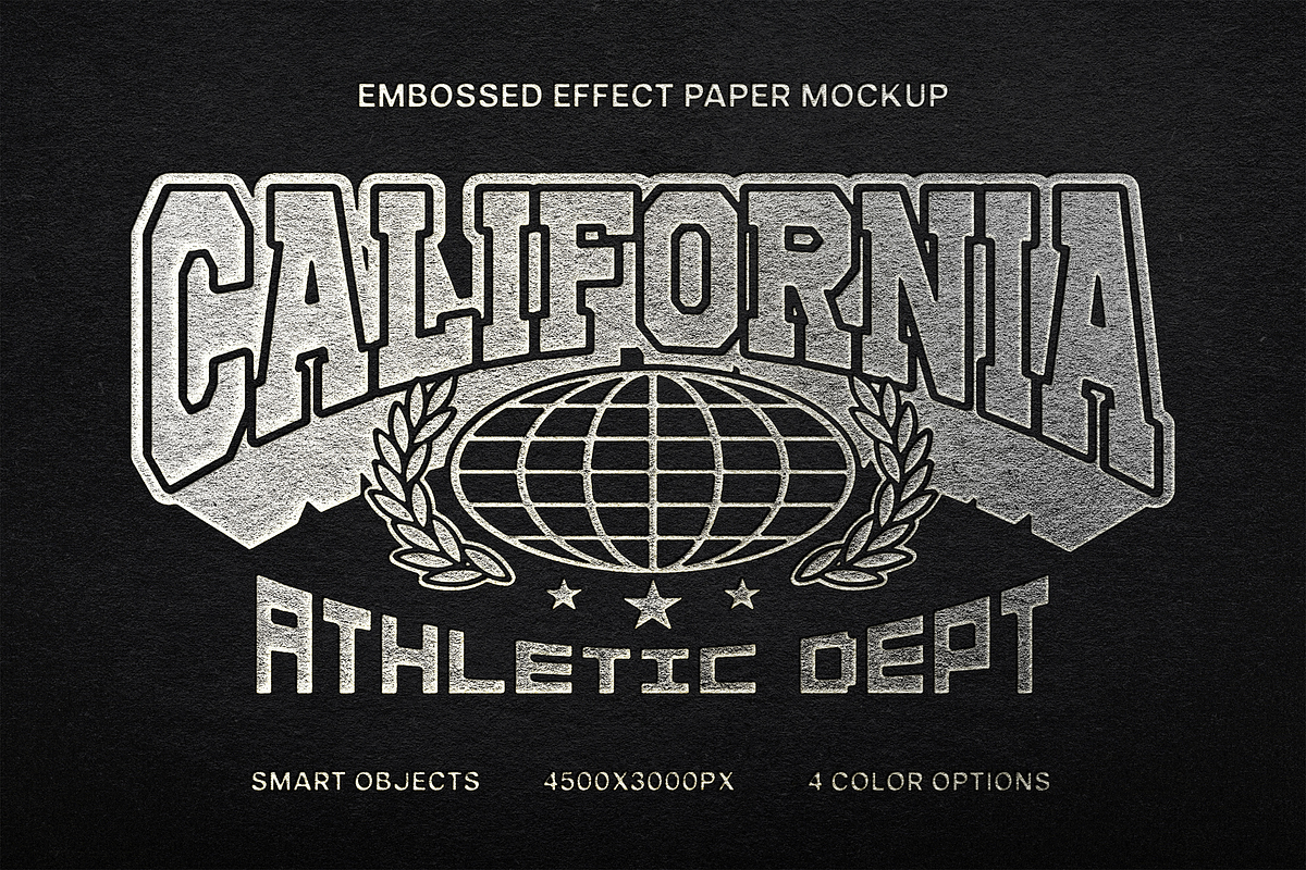 Embossed Paper Logo Mockup, a Mockup by Design Squad (Photo 1 of 6)