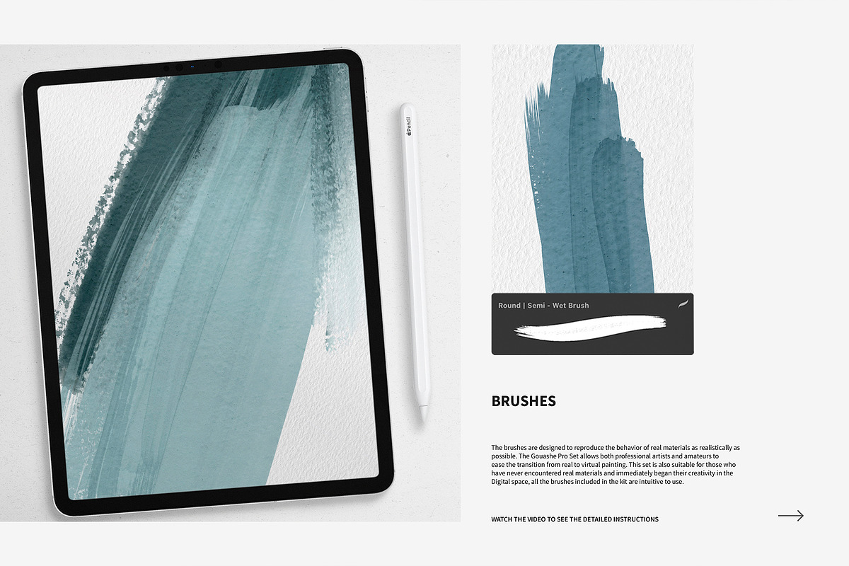 Gouache Pro Set for Procreate, a Brush Add-On by Roman Striga (Photo 3 of 8)
