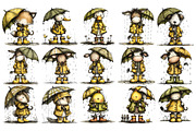 Whimsical Rainy Animals PNG, an Animal Illustration by Nicolle's Colorful Art (Thumbnail 4 of 5)