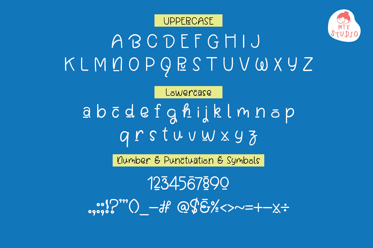 CoffeeNut A Cute Handwriting Font, a Handwritten Font by MTK Studio (Photo 2 of 6)