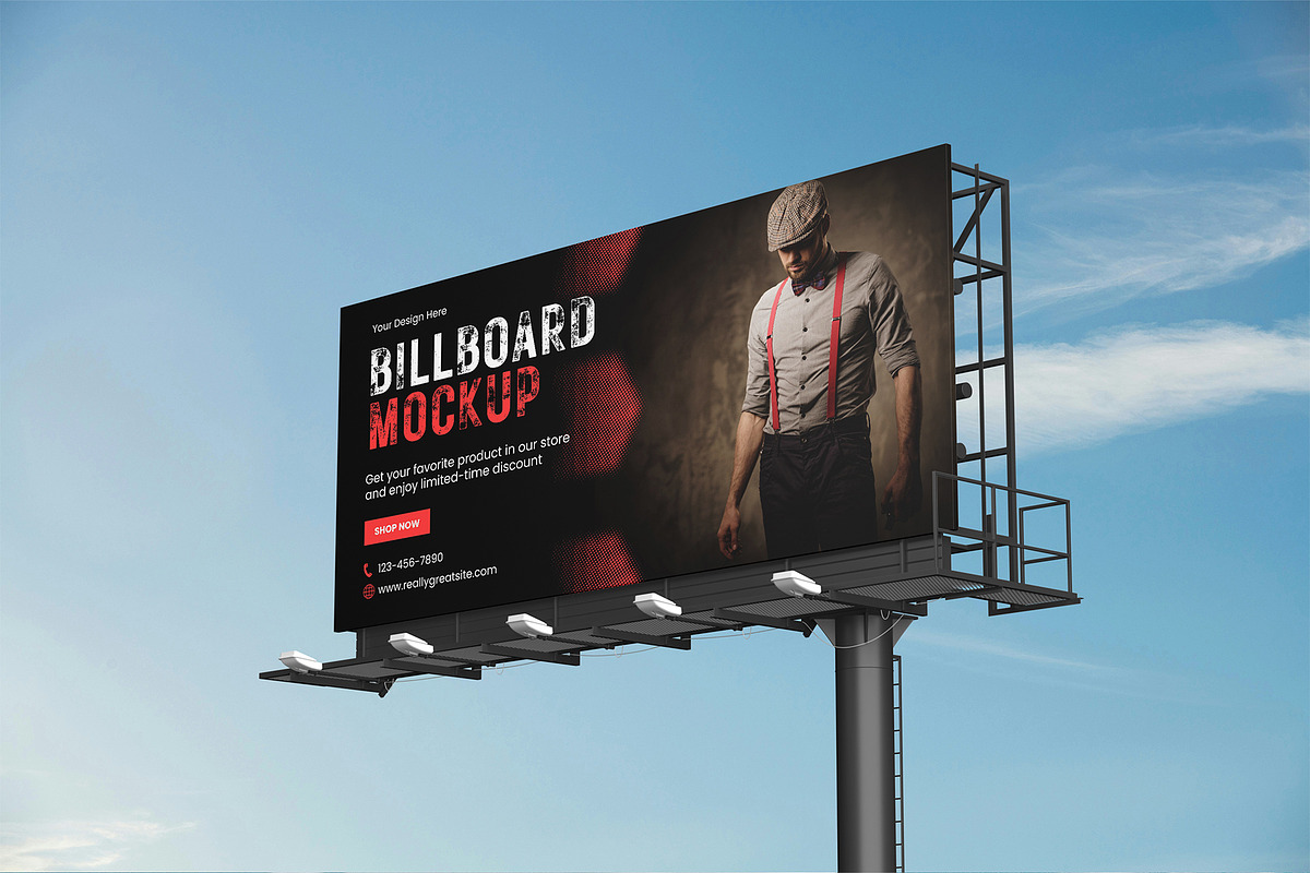 Billboard Poster Street Mockup, an Advertising Mockup by Amigos__46 (Photo 3 of 4)