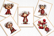 Whimsical Old Lady Birthday Clipart, an Illustration by DreamArtGraphic (Thumbnail 4 of 8)