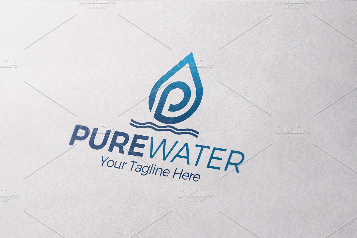 Pure Water Drop Logo, a Branding & Logo Template by REDVY CREATIVE