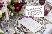 Wedding Menu Mockup Floral Table, a Product Mockup by McLittle Stock (Thumbnail 3 of 4)