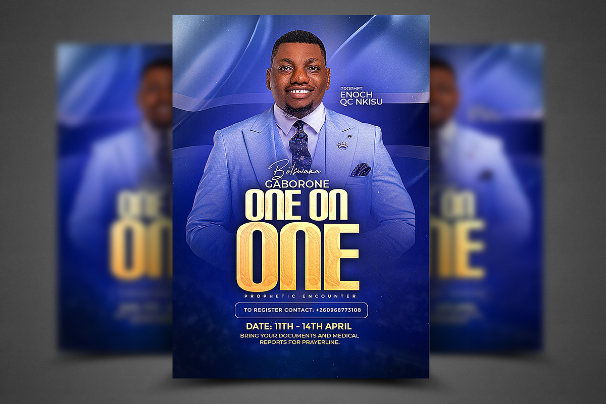 One-on-One Prophetic Encounter Churc, a Social Media Template by church flyer templates (Photo 1 of 8)