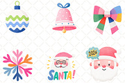 Pop Art Christmas 2026 Clipart, an Illustration by Black Bird Studio (Thumbnail 6 of 6)