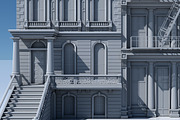 3D Commercial Building Facade 04, an Architecture 3D Model by Giimann (Thumbnail 6 of 7)