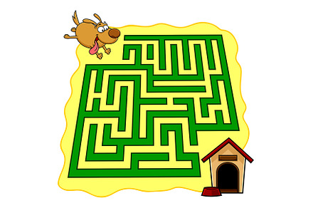 Cartoon Maze Game Education For Kids, an Animal Illustration by HitToon