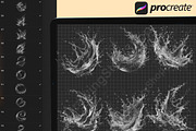 160 Splashes Water Procreate Stamps, a Brush Add-On by DrawingStoryShop (Thumbnail 3 of 8)