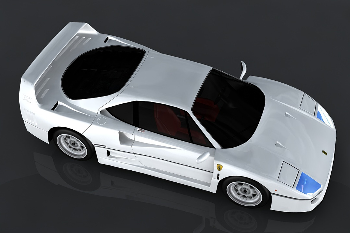 Ferrari F40, a Cars & Vehicle 3D Model by valtriiu (Photo 3 of 12)
