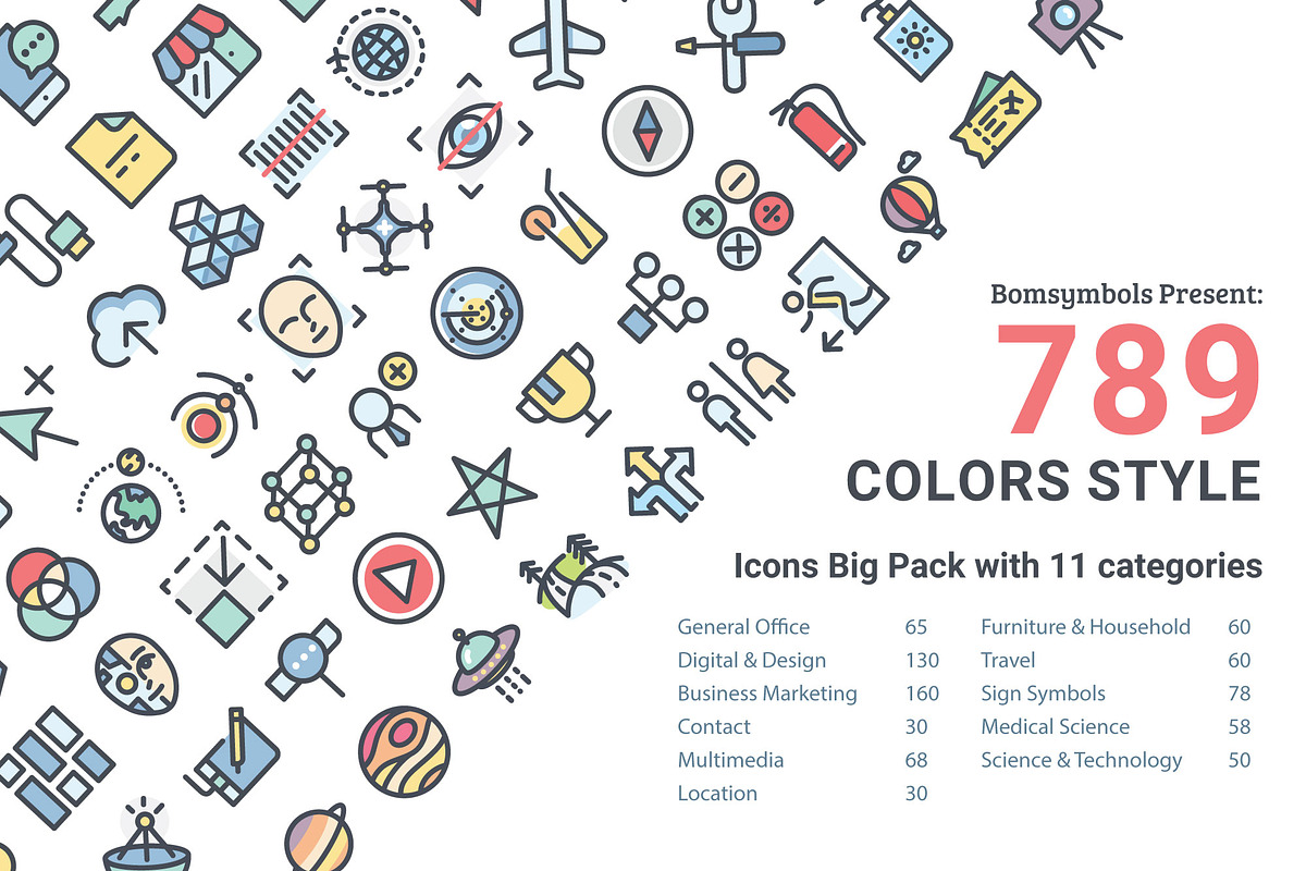 BomSymbols Colors Big Pack, an Icon by BomSymbols (Photo 1 of 15)