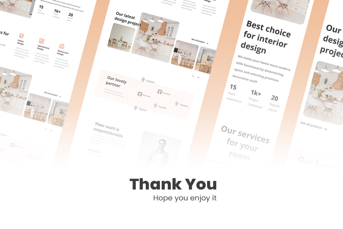 Interior Design Web Design, a Wireframe Template by INSPR STD (Photo 6 of 6)