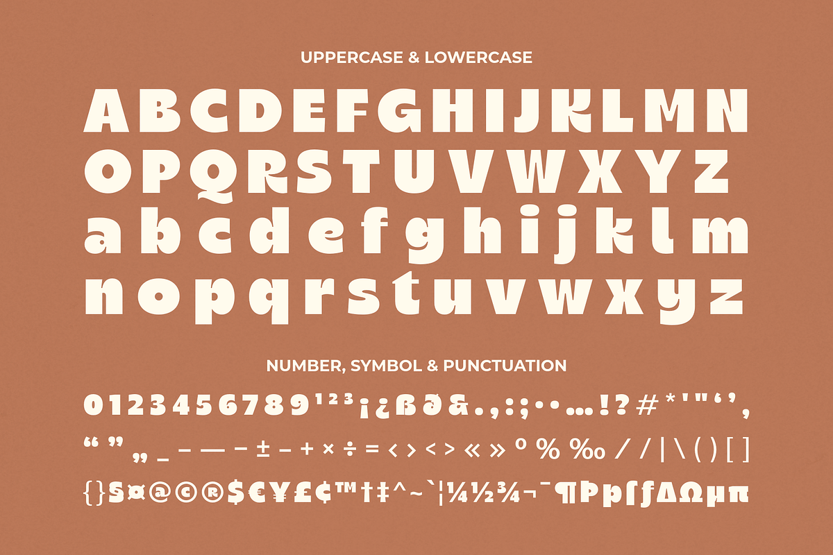 Chunky Sundae - A Bold Display Font, a Sans Serif Font by Ainun Jinan (Photo 8 of 9)
