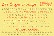 Dos Crayones 2 textured fonts, a Handwritten Font by Fat Hamster (Thumbnail 9 of 18)