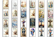 Happy Easter Kitchen Towel BUNDLE, a Seasonal Illustration by ElenazlataArt (Thumbnail 3 of 5)