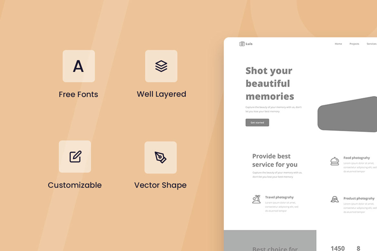 Photographer Wireframe Website, a Wireframe Template by INSPR STD (Photo 4 of 6)