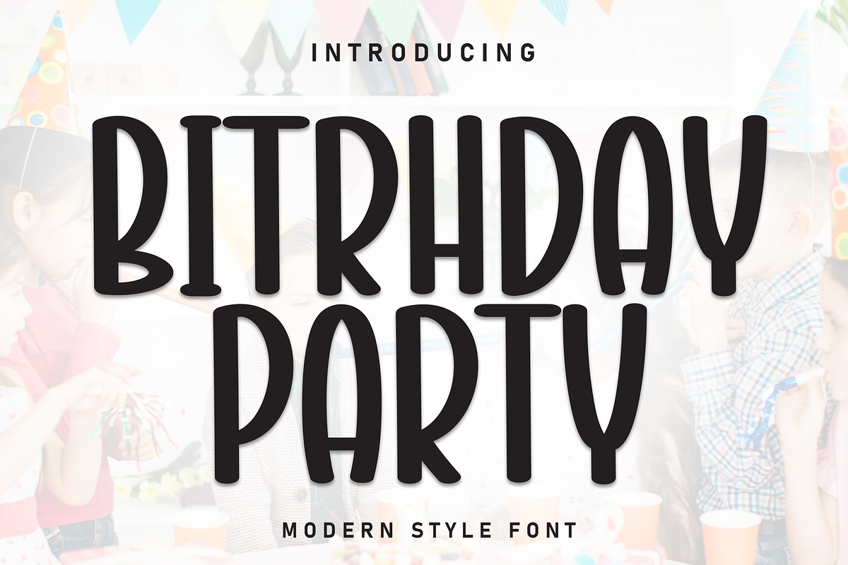 Birthday Party | Script Font, a Script Font by Scratchones (Photo 1 of 8)