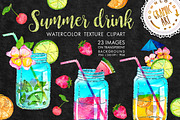 Summer drink clipart, a Food Illustration by Download Graphic Art (Thumbnail 1 of 5)