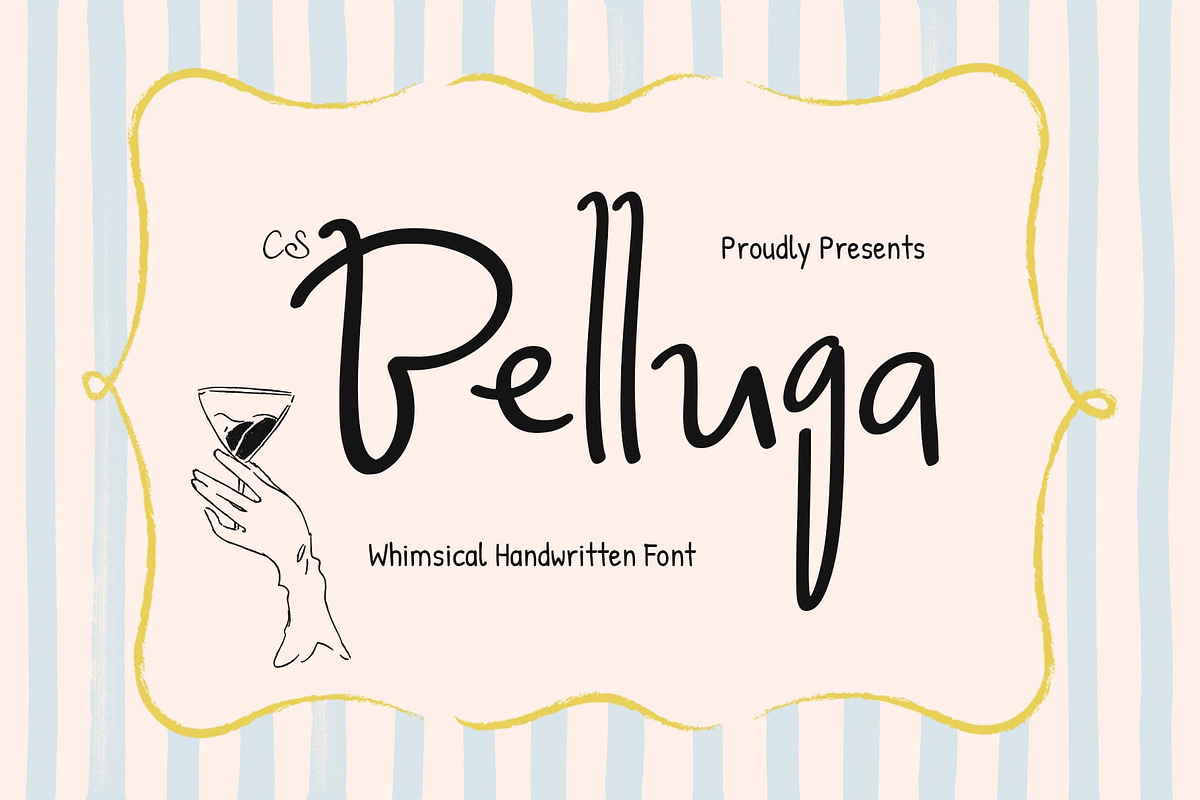 CS Belluga – Handwritten Whimsy Font, a Handwritten Font by Craft Supply Co. (Photo 1 of 8)