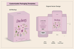 Perfume Packaging Box Design die cut, a Graphic by sumonuix
