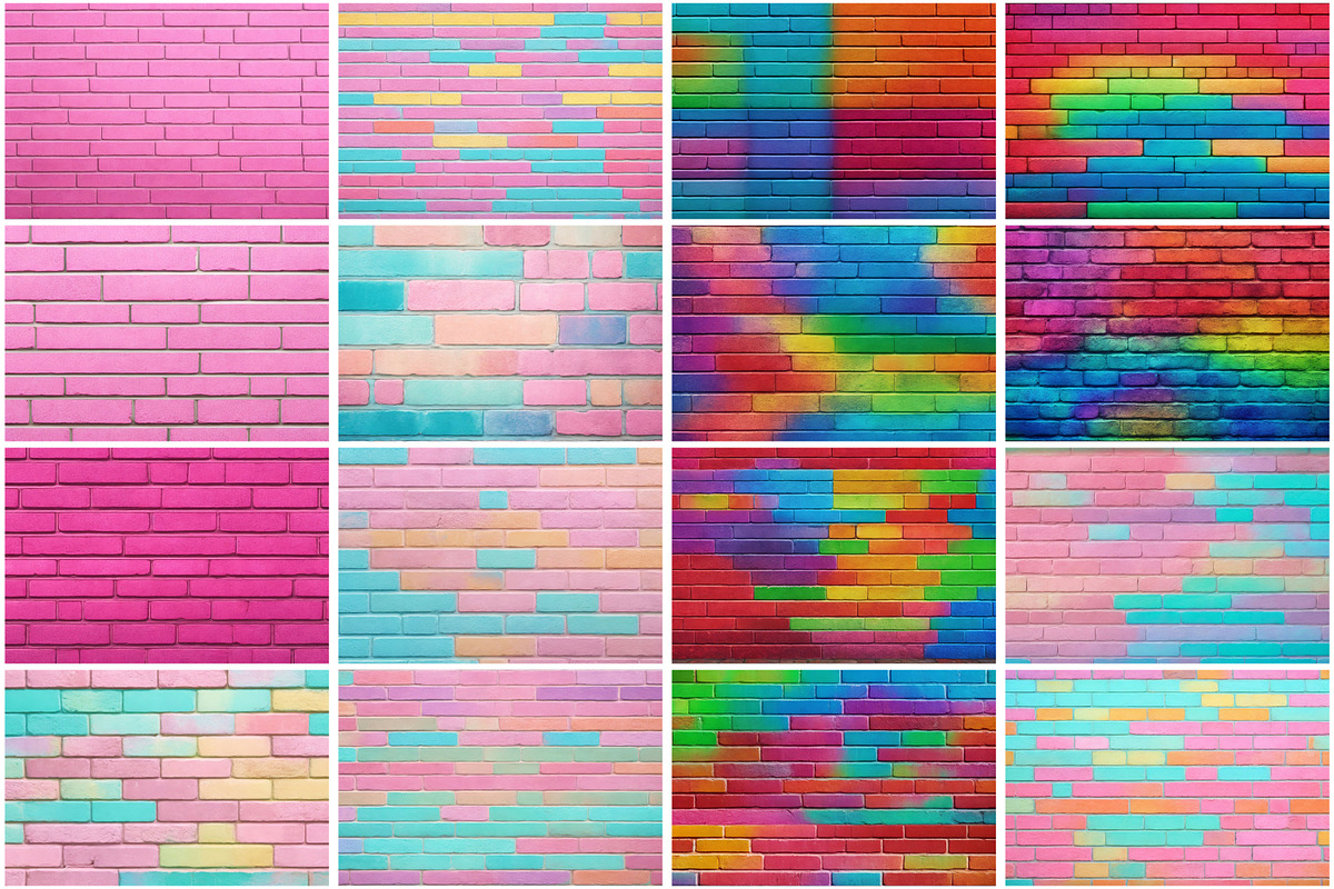Brick Wall Digital Papers Bundle, a Texture Graphic by Forhadx5 (Photo 5 of 12)