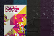 Poster Painting MockUp Pack 001, a Print Template by Traint (Thumbnail 20 of 21)