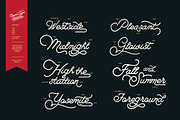 Campground Monoline - 2 fonts, a Script Font by Fortunes Co (Thumbnail 2 of 11)