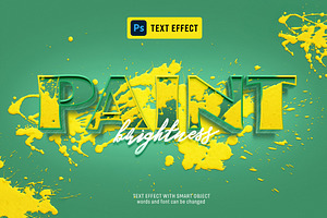 Paint PSD Text Effect, a Layer Style Add-On by PopotLane