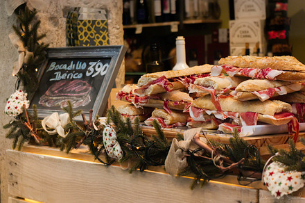 Serrano ham sandwiches featuring serrano ham, cured ham, and prosciutto