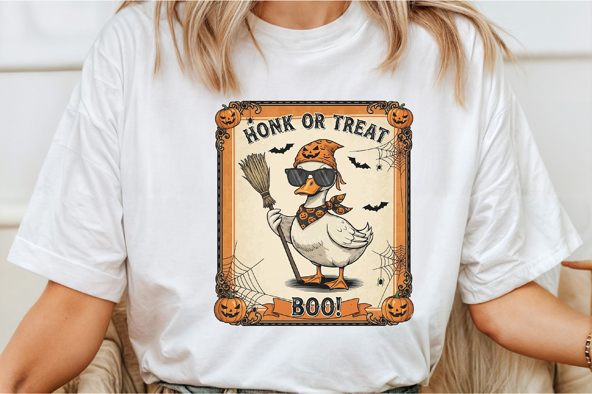 Girly Goose Png,Honk or Treat Png, an Illustration by DreamCafeArt (Photo 2 of 7)