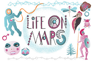 Space Illustrations: Life on Mars