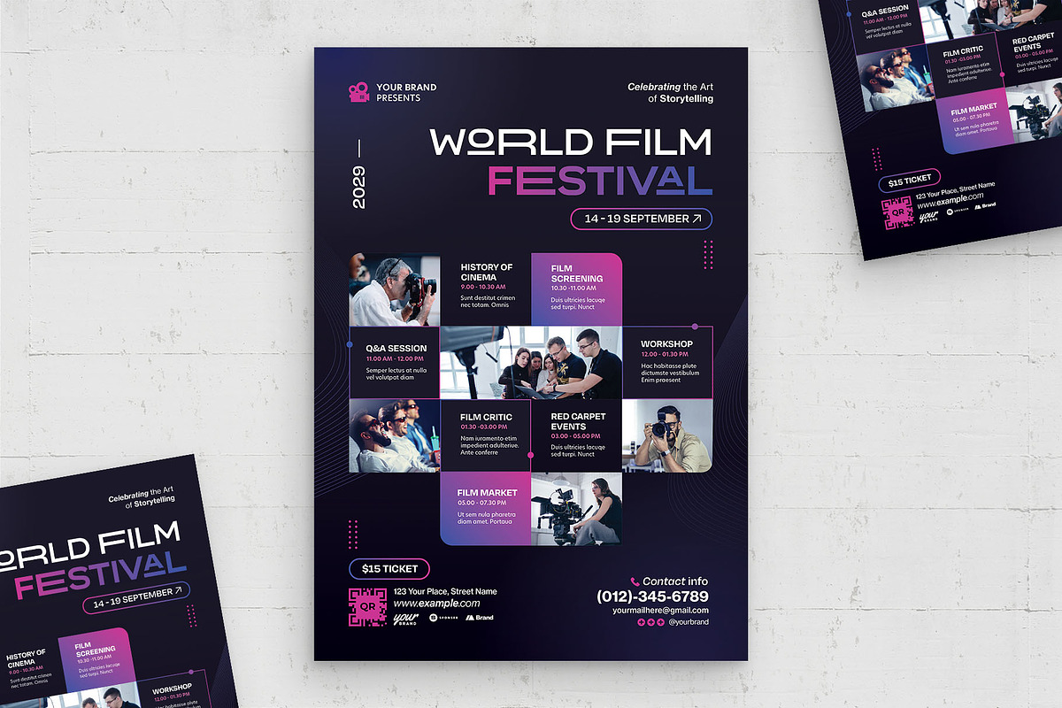 Event Poster Template, a Poster Template by BrandPacks (Photo 1 of 4)