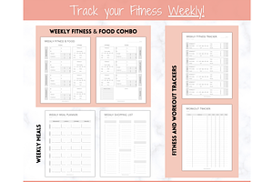 Weight Loss Journal, Fitness Planner