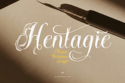 Hentagie Classic Script, a Script Font by madeDeduk (Thumbnail 1 of 11)