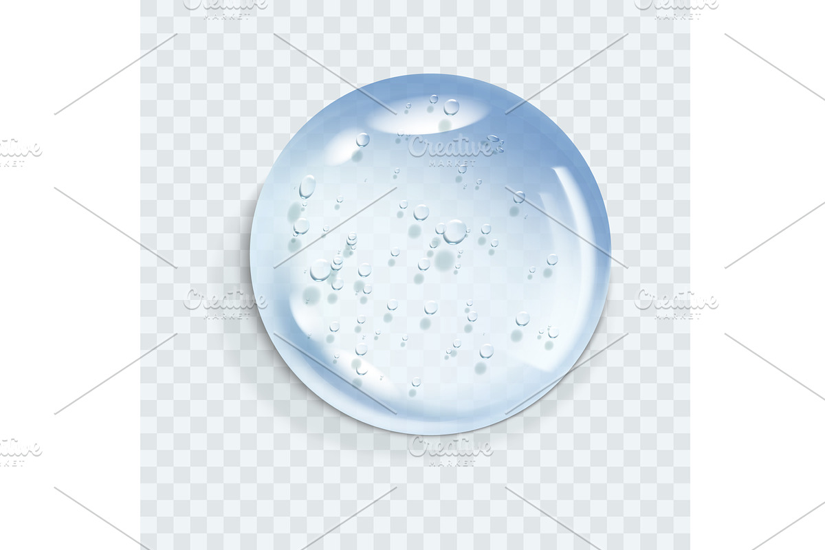 Hyaluronic acid bubble, an Illustration by Things for designers