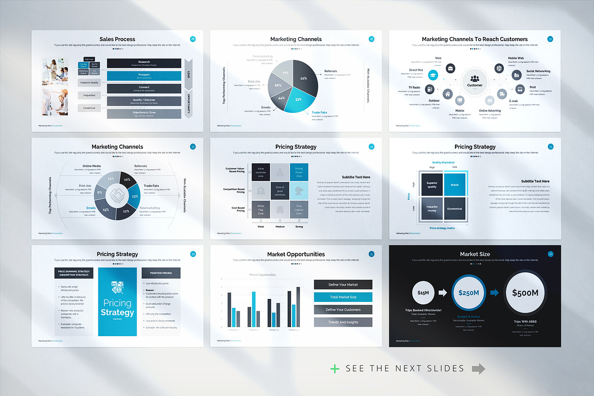 Marketing Plan Keynote Template, a Presentation Template by WhiteGraphic (Photo 8 of 22)