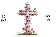 Whimsical Easter Cross Floral Spring, a Seasonal Illustration by GiraffeCreative (Thumbnail 18 of 20)