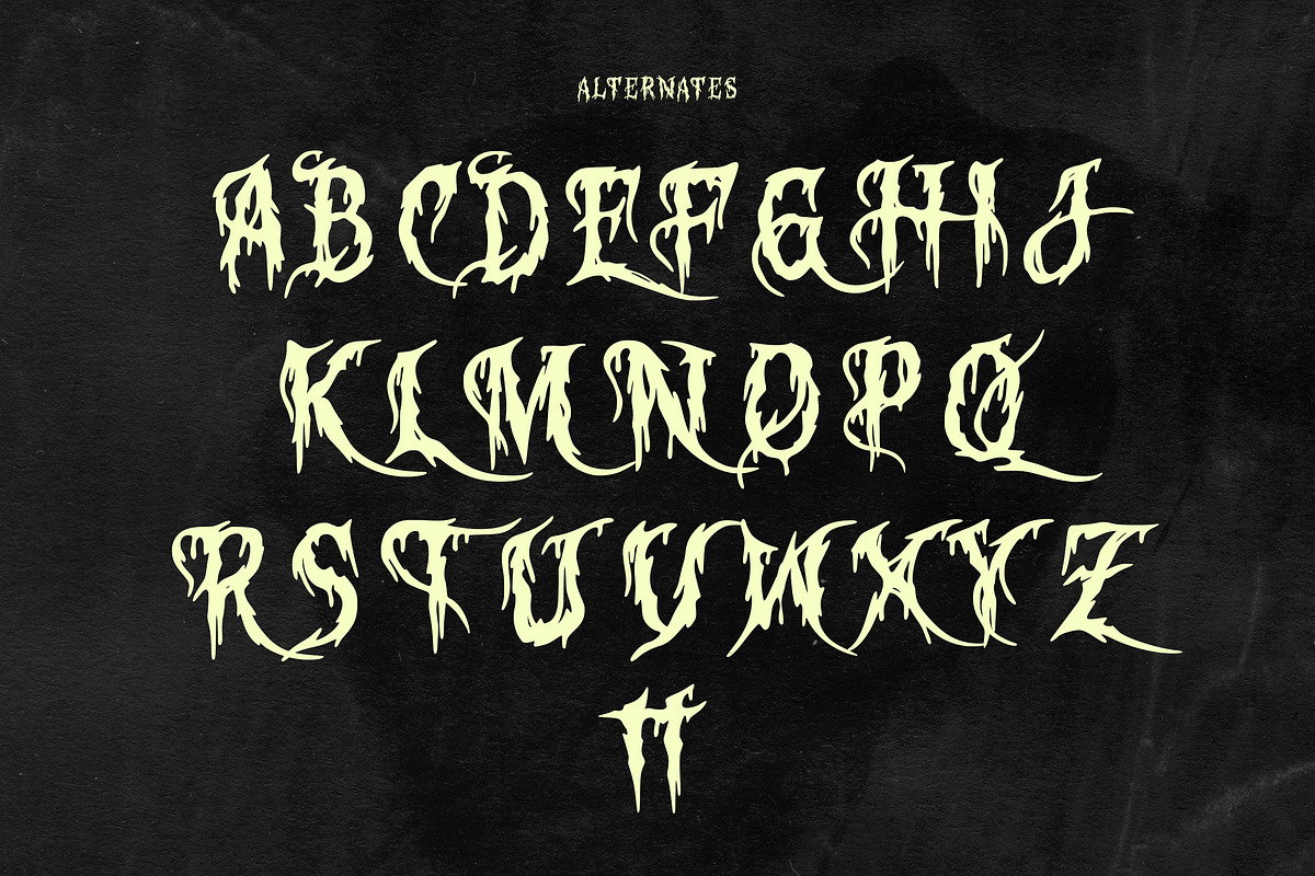 Bloody Corpse, a Blackletter Font by HATFSTUDIO (Photo 8 of 8)