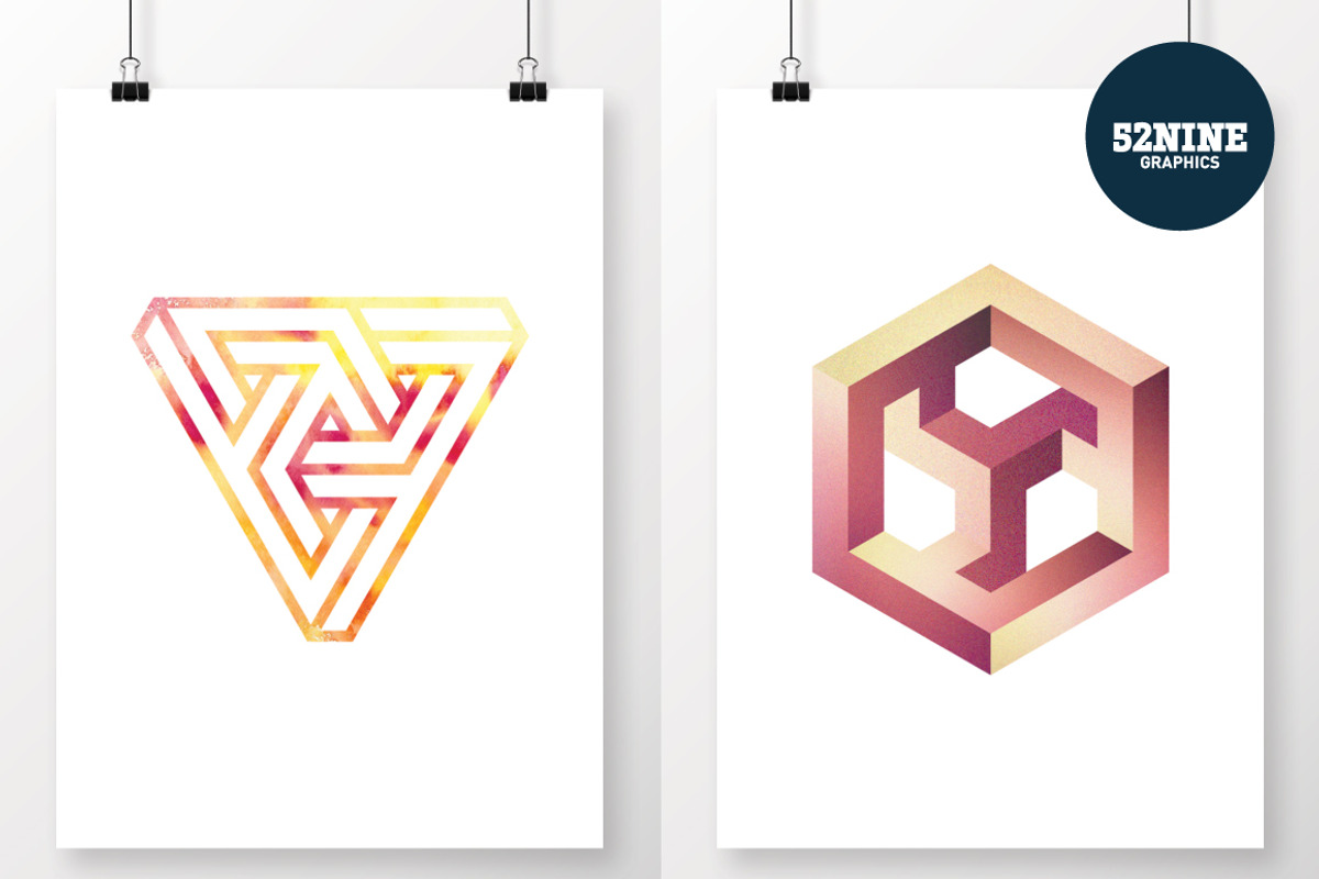 Impossible Vector Objects + Bonus!, an Object Graphic by 52NINE GRAPHICS (Photo 3 of 6)