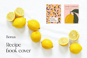 Retro Lemonade Fruit Patterns