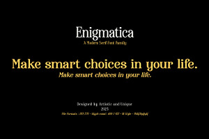 Enigmatica - Serif Font Family