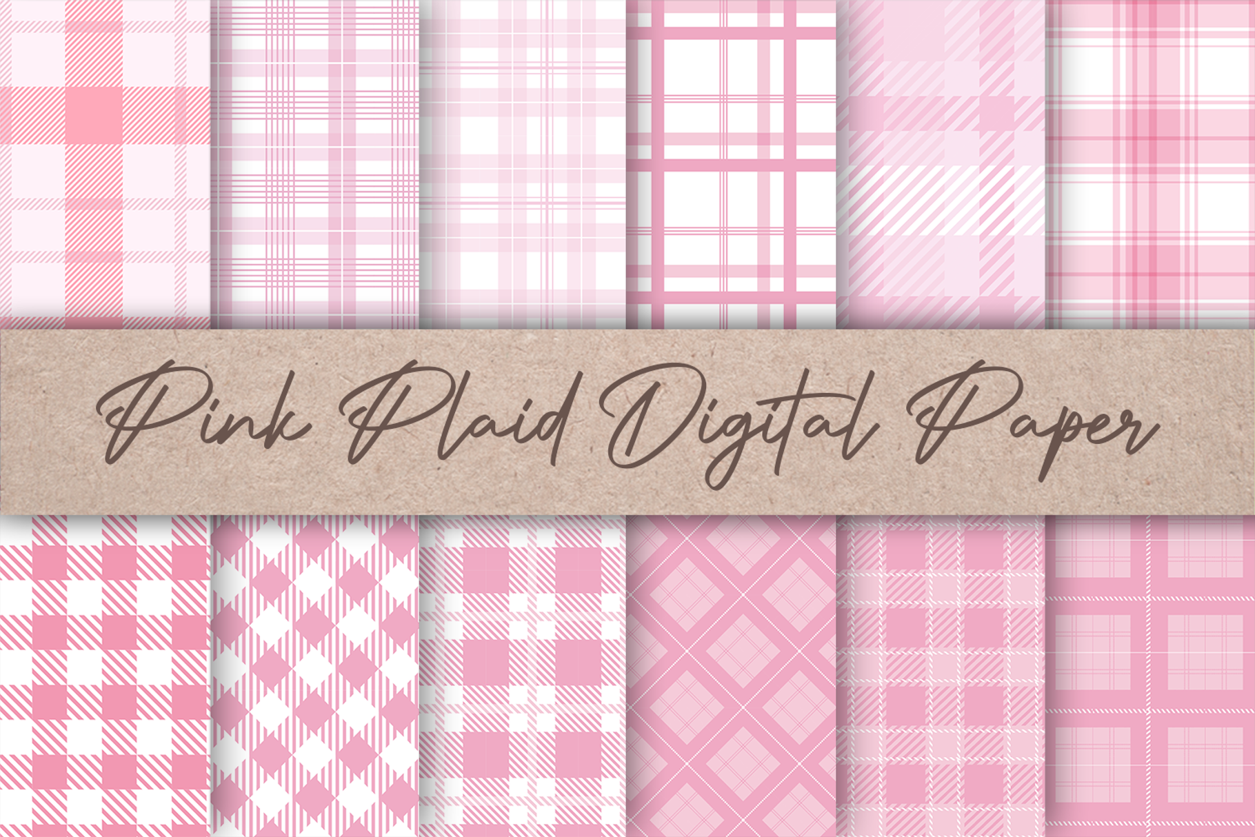 Pink Plaid Patterns, an Arts & Entertainment Photo by AdriOP