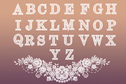 Wedding frames and alphabet., a Pattern Graphic by Ajuga (Thumbnail 1 of 9)
