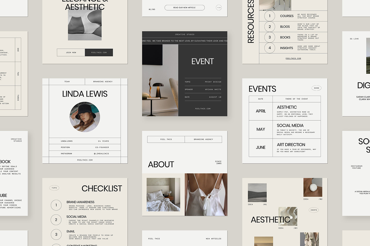 Amour Social Media Pack Canva PS, a Social Media Template by Feel This (Photo 14 of 22)