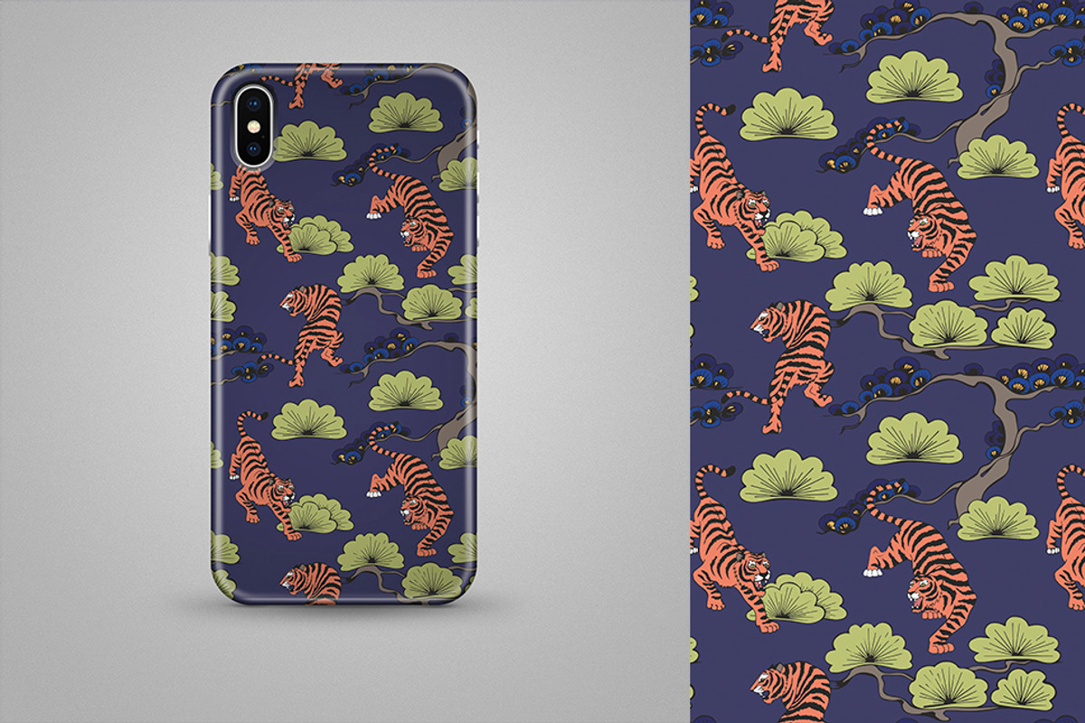 Crouching Tiger, a Pattern Graphic by Elona Laff (Photo 5 of 5)