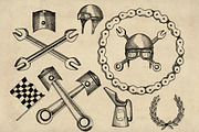 Classic Motorcycle Illustration Pack, an Illustration by Doggy Days (Thumbnail 10 of 10)