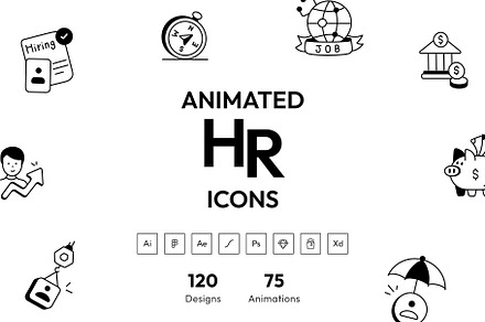 Animated HR Icons, an Icon by Vectors Market