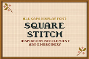 SQUARESTITCH by Natasha Reddy, a Serif Font by Natasha Reddy Studio (Thumbnail 1 of 4)